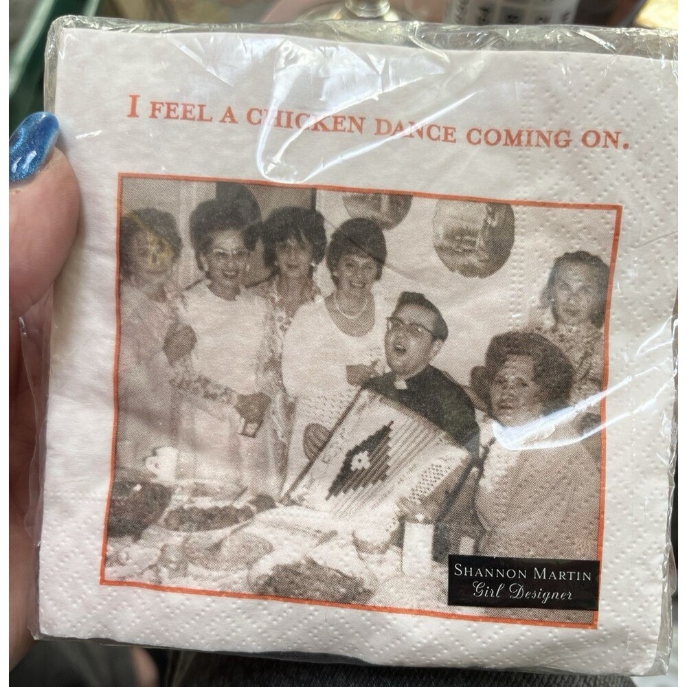 Shannon Martin I Feel A Chicken Dance Coming On Cocktail Napkins 25x25 cm 20 ct.